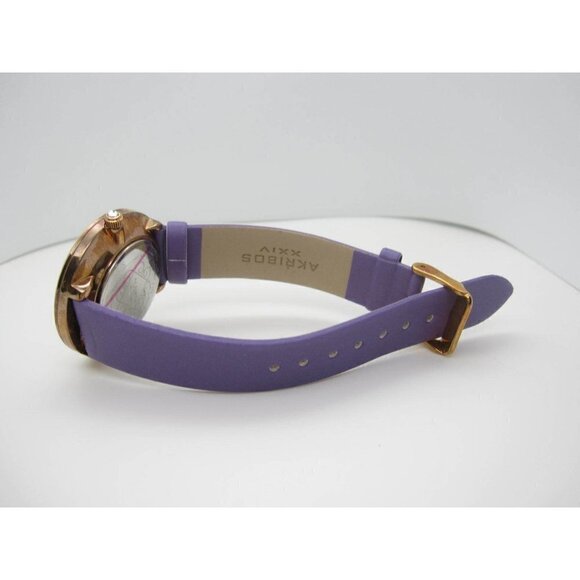 New W/O Akribos XXIV Diamond Dial 3 ATM WR Analog 40mm Dial Watch(C581)AK899P-8X - Picture 10 of 12